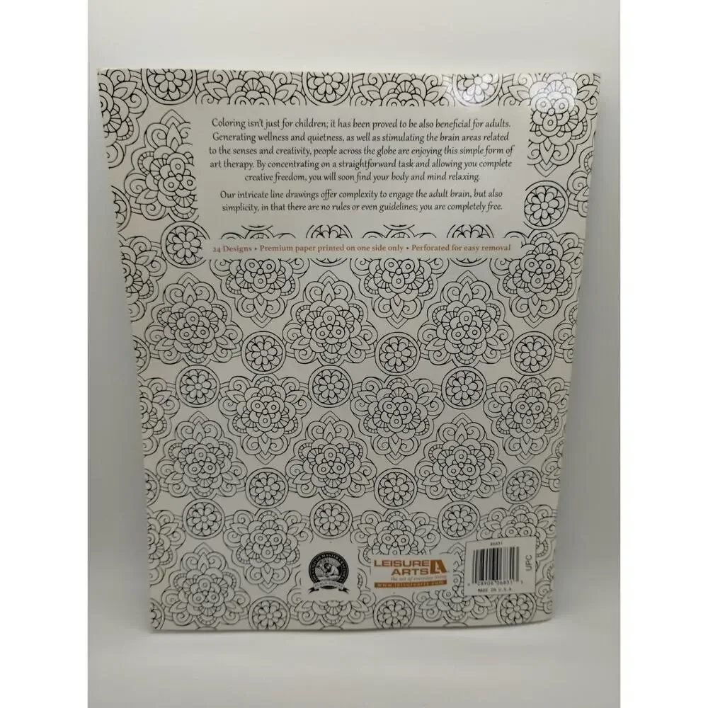 Adult Coloring Book Design Wonders Color Art For Everyone ~ 24 Designs